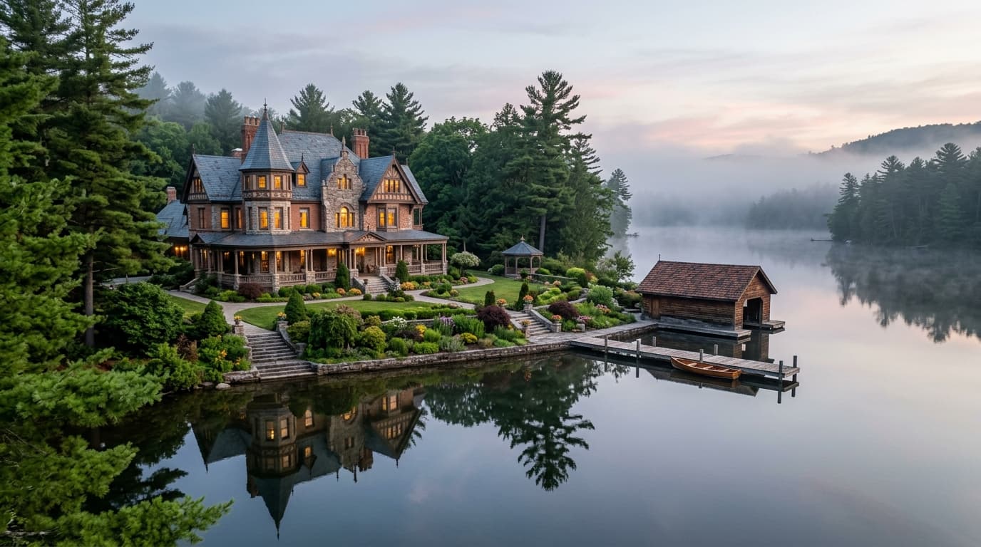 Lakeside Manor Estate on private grounds